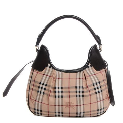 borsa burberry hobo haymarket|Bags .